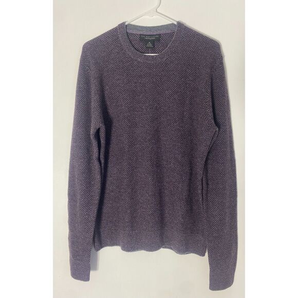 The Men's Store Bloomingdales Wool Cashmere Raisin Combo Pullover Sweater M - Picture 2 of 10